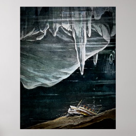 RMS Titanic Les aan de onderkant van de Atlantisch Poster (Voorkant)