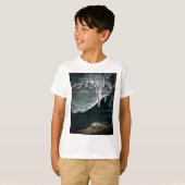 RMS Titanic onder het Zee en Icebergs  T-shirt (Voorkant volledig)