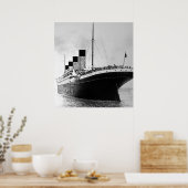 RMS Titanic Outbound Poster (Keuken)