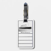 RMS Titanic Passenger Liner Bagagelabel (Achterkant verticaal)