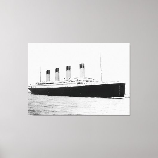 RMS Titanic Passenger Liner Canvas Afdruk (Voorkant)