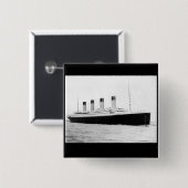 RMS Titanic Passenger Liner Vierkante Button 5,1 Cm (Voorkant /achterkant)