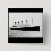 RMS Titanic Passenger Liner Vierkante Button 5,1 Cm (Voorkant)