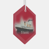 RMS Titanic Red Kerstglas Ornament (Voorkant Rechts)