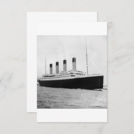RMS Titanic Save The Date (Voorkant / Achterkant)