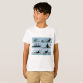 RMS Titanic Sinking Magic Lantern Slide T-shirt (Voorkant volledig)