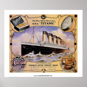 RMS Titanic  Soap Ad Poster