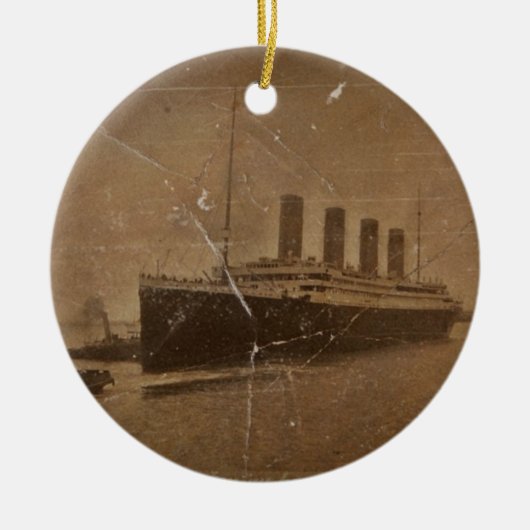 RMS Titanic Southampton Keramisch Ornament (Voorkant)