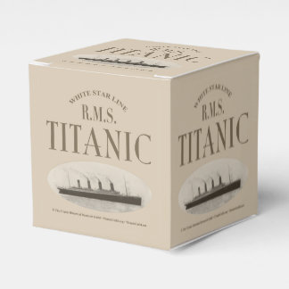 RMS Titanic spookschip Sepia Classic 2x2 gunstbox Bedankdoosjes