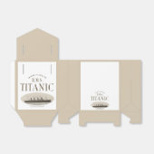 RMS Titanic Spookschip Sepia Witte Tent Favor Box Bedankdoosjes (Uitgevouwen)