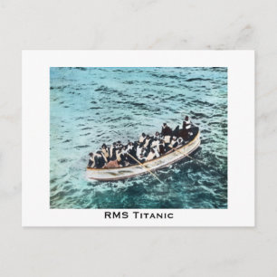RMS Titanic Survivors in Lifebots Briefkaart