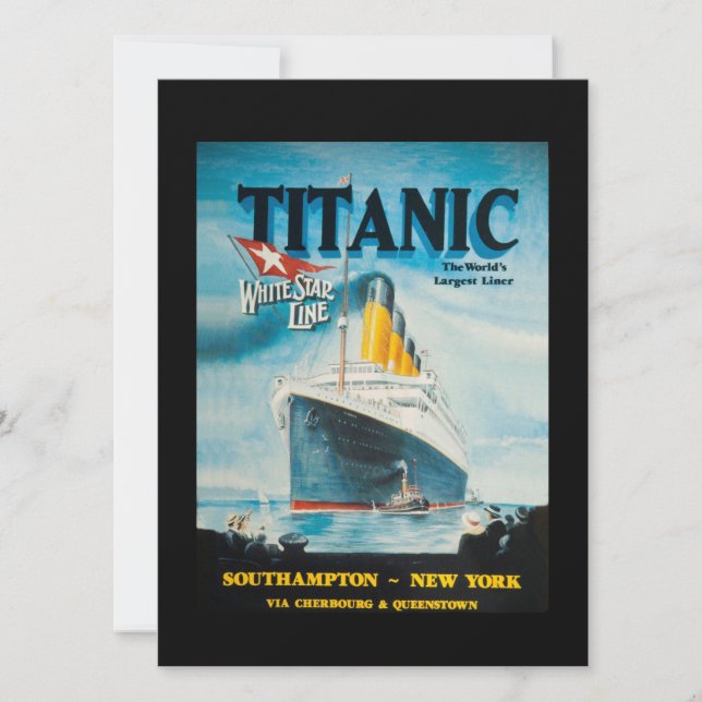 RMS Titanic Travel Ad (Voorkant)
