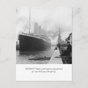 RMS Titanic voor vertrek 1912 Briefkaart