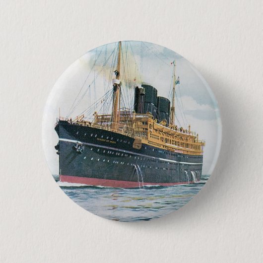 RMS Viceroy of India Ronde Button 5,7 Cm (Voorkant)
