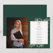 RN Afstudeerfoto Emeraldgroen Loof  Kaart (Voorkant / Achterkant)