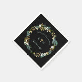 RN afstuderen groene krans + gouden caduceus Servet (Hoek)