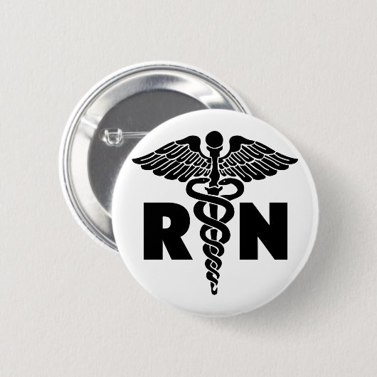 RN badge Ronde Button 5,7 Cm (Voorkant /achterkant)