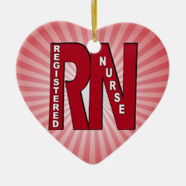 RN BIG RED KERAMISCH ORNAMENT
