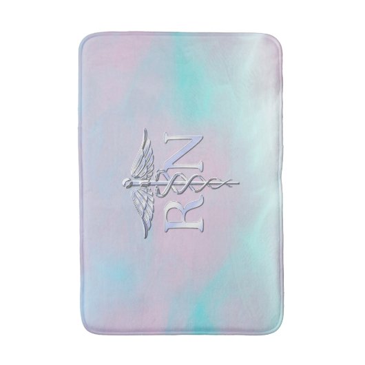 RN Caduceus Medical Moeder Pearl Decor Badmat (Voorkant Verticaal)