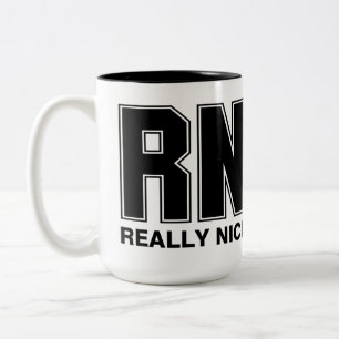 RN Echt leuk Tweekleurige Koffiemok