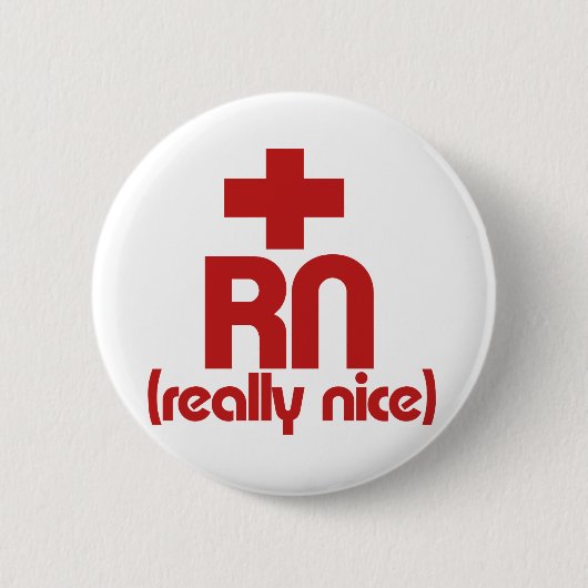 RN echt Nice zurse Afstuderen Ronde Button 5,7 Cm (Voorkant)