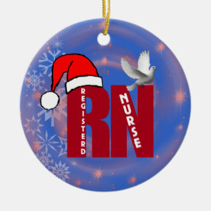 RN GERREGISTREERDE VERSE CHRISTMAS ORNAMENT SANTA