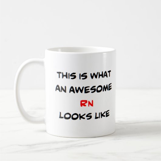 rn, geweldige koffiemok (Links)