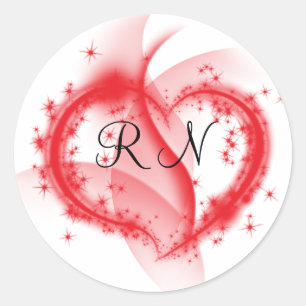 RN hart Ronde Sticker
