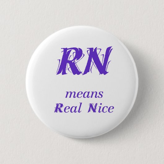 RN in het paars Ronde Button 5,7 Cm (Voorkant)