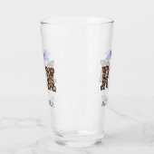 "RN" in Leopard Print- Kleurrijke Medische Logo Glas (Links)