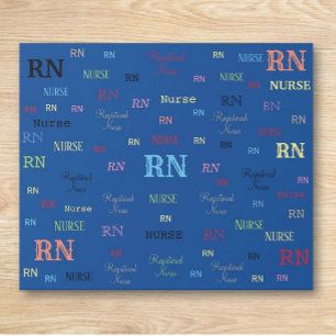 RN-inpakpapier (GEREGISTREERD VERPLEEGKUNDIGE) Cadeaupapier