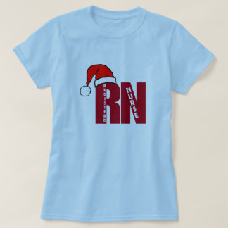 RN Kerstman met PET voor geregistreerde verpleegst T-shirt