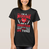 Rn Lvn Cna Nurse Afstudeerder Christelijk Cool Nur T-shirt (Voorkant)