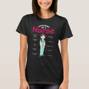 Rn Lvn Verpleegkundige Anatomische Scrub Cool Nurs T-shirt