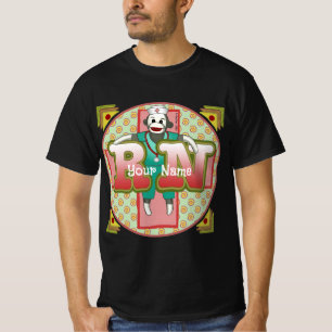 RN neurse Sock Monkey T-shirt