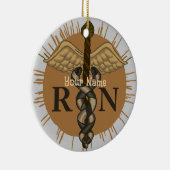 RN Nurse Caduceus Ornement (Droite)
