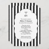 RN Nurse pinning cérémonie invitations noir partie (Devant / Derrière)