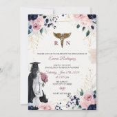 RN Nursing Graduation Invitation | BSN Nurse Party Kaart (Voorkant)