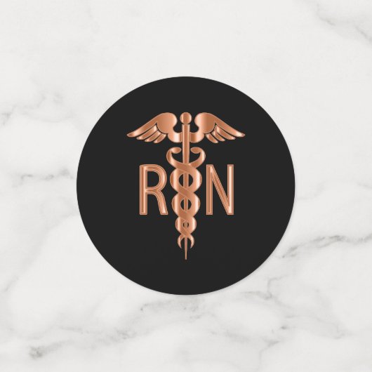 RN Nursing School Afstuderen - Sinaasappel Confetti (Kleine voorkant)