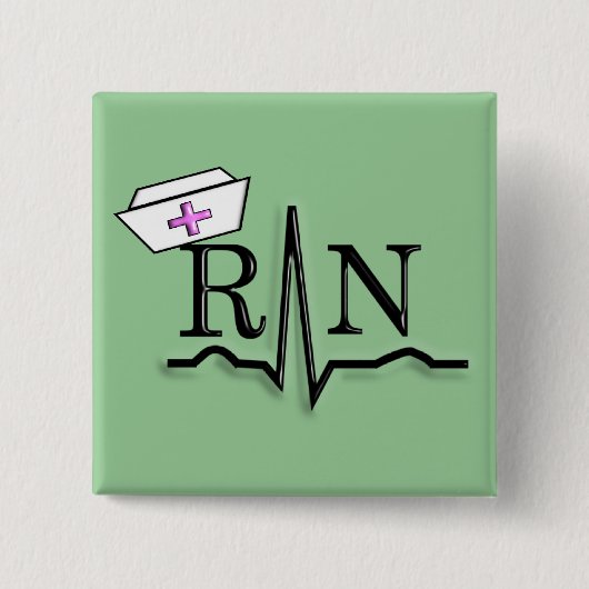 RN QRS Zurse Pet Design Vierkante Button 5,1 Cm (Voorkant)