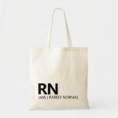 RN Rarely Normal Nursing Tote Bag Gift for Her (Devant)
