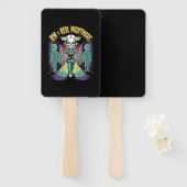 RN = Real Nightmare Halloween Nurse Handwaaier (Voorkant en achterkant)