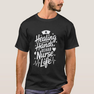RN revalidatieverpleegkundige ontwerp afdeling rev T-shirt
