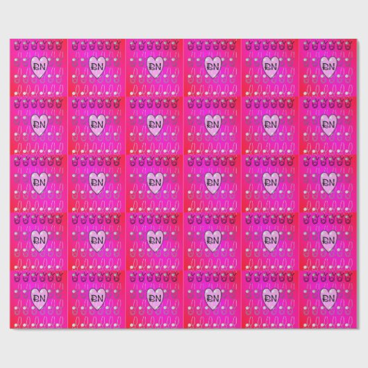 RN Stethoscoopontwerp Cadeaupapier (Vlak)