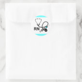 RN Sticker met stethoscoop en injectienaald (Tas)