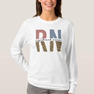 Rn.v.t. geregistreerd zuster Cheetah Print Zurse A T-shirt