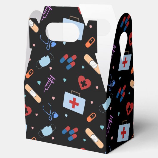 RN Verpleegkundige Student | Arts Medisch Patroon Bedankdoosjes (Geopend)