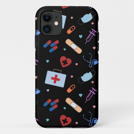 RN Verpleegkundige Student | Arts Medisch Patroon Case-Mate iPhone Case (Achterkant)