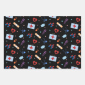 RN Verpleegkundige Student | Arts Medisch Patroon Inpakpapier Vel (Voorkant)