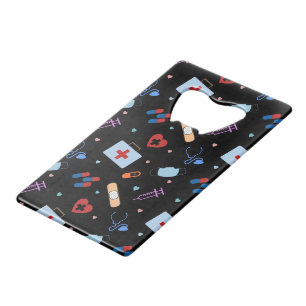 RN Verpleegkundige Student   Arts Medisch Patroon Kredietkaart Flessenopener